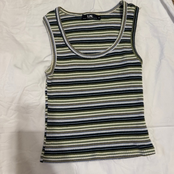 Multi color striped tank top - Picture 1 of 2